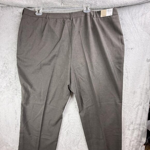 Doc & Amelia Pants Womens 28W Brown Classic Fit Straight Leg Dress Slacks NWT - Picture 8 of 15